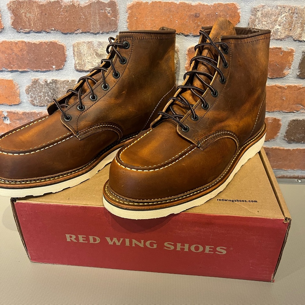 Red Wing Shoes Men's Tan Leather Boots
